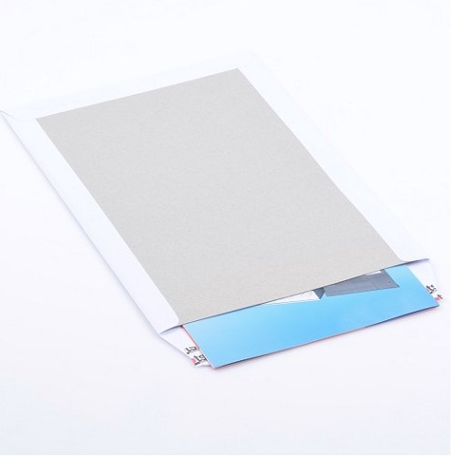 Koperta z wzmocnieniem tekt. B4 (10 sztuk)*  biała HK Board Back PXXI158